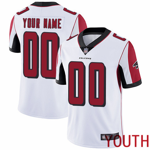 Limited White Youth Road Jersey NFL Customized Football Atlanta Falcons Vapor Untouchable